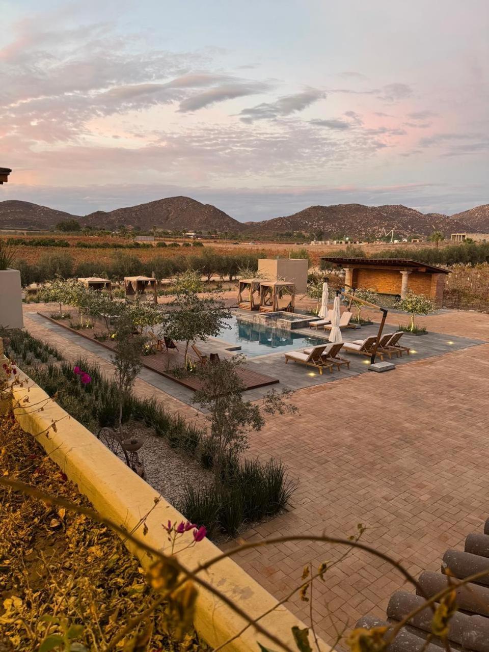 Hotel Flores De Sal-Valle De Guadalupe Esterno foto