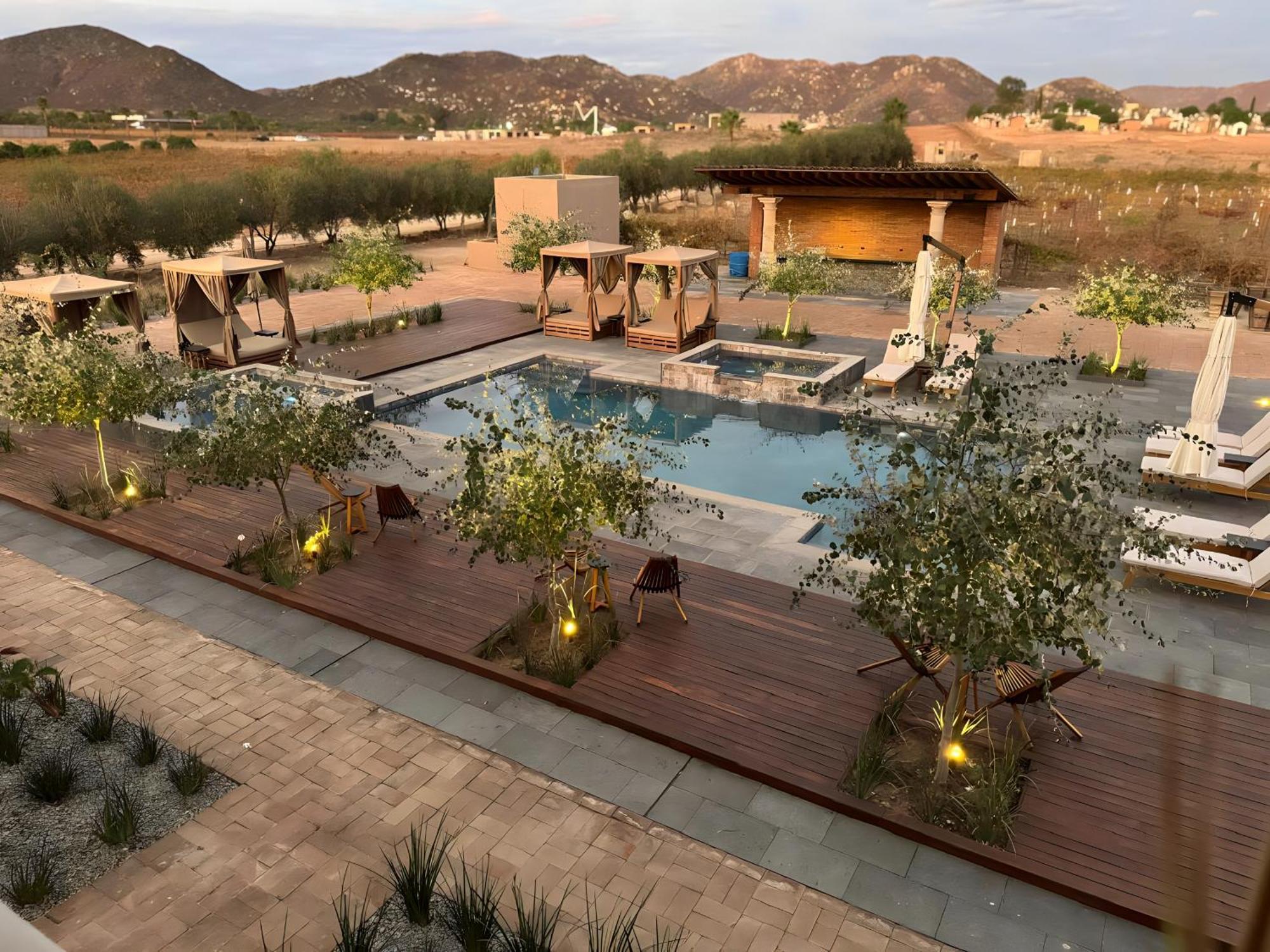 Hotel Flores De Sal-Valle De Guadalupe Esterno foto